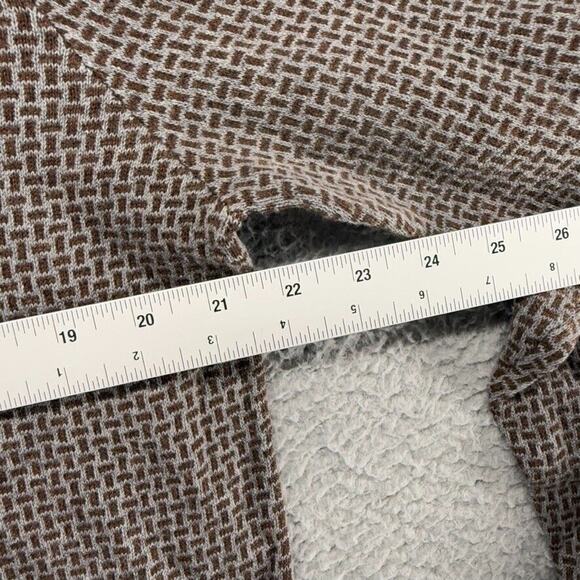 Vintage Old Navy Sweater Men's Large Gray Brown Geometric Pullover Grunge y2k - Picture 5 of 11